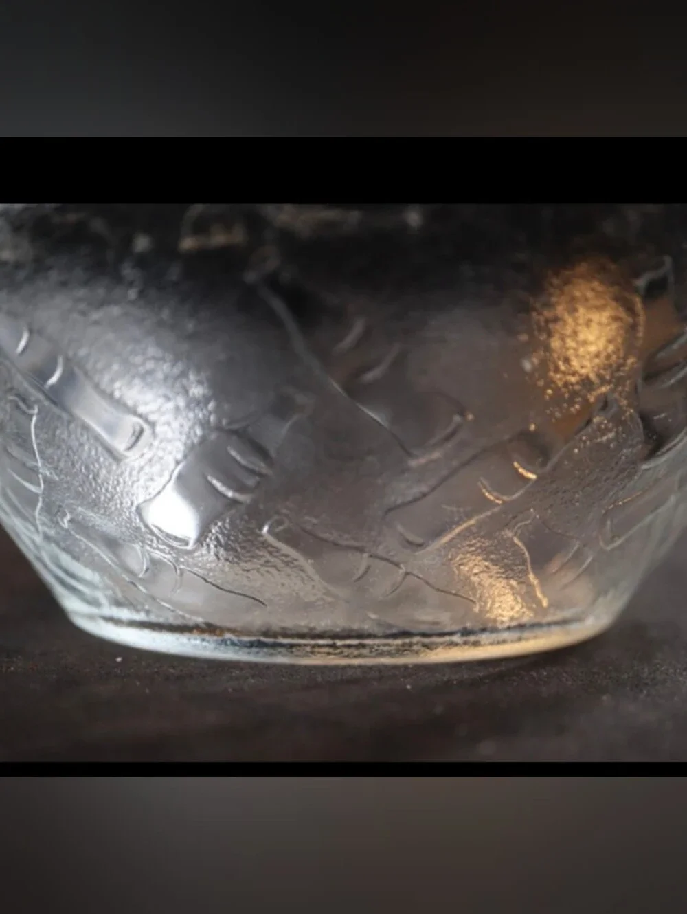 Vintage Arcoroc Coca Cola Embossed Glass Bowl Snack 6½“ Bowl